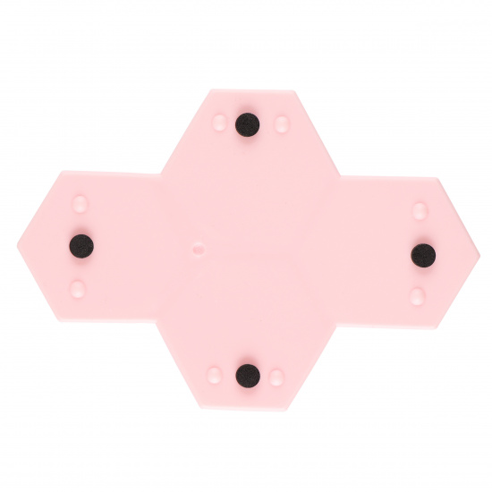 Настольная подставка для канцелярских принадлежностей 4 отделения, розовый LeoCat КОКОС 215454