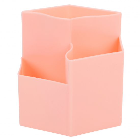 Настольная подставка для канцелярских принадлежностей 3 отделения, розовый Nude KLERK 215456