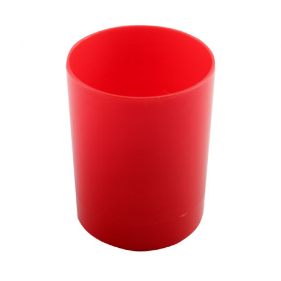 Настольная подставка-стакан для канцелярских принадлежностей 1 отделение, красный Пчелка ОР-2