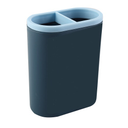 Настольная подставка-стакан для канцелярских принадлежностей 2 отделения, синий/голубой Modern deVENTE 4104330