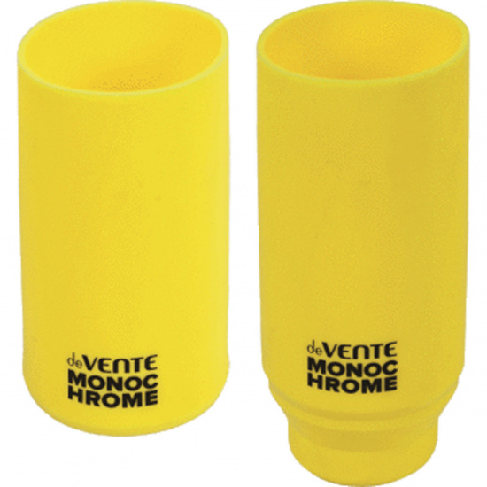 Настольная подставка-стакан для канцелярских принадлежностей 1 отделение, желтый неоновый deVENTE 4104000