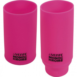 Настольная подставка-стакан для канцелярских принадлежностей 1 отделение, розовый неоновый deVENTE 4104001