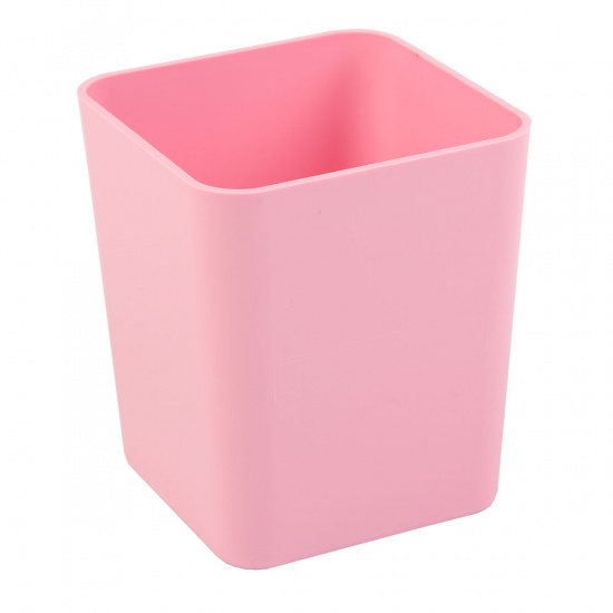 Настольная подставка-стакан для канцелярских принадлежностей 1 отделение, розовый пастельный Erich Krause 51497
