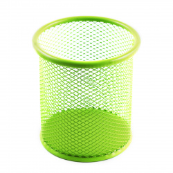 Настольная подставка-стакан для канцелярских принадлежностей металлическая KLERK 183002/1 зеленый