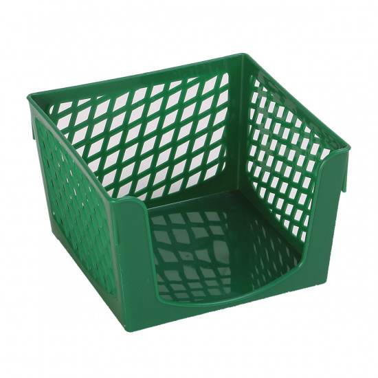 Подставка для блока Simple 9*9*7 см, пластик, цвет зеленый deVENTE 4105504