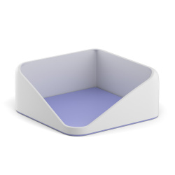 Подставка для блока Forte Pastel 9*9*4 см, пластик, цвет белый/фиолетовый Erich Krause 55974