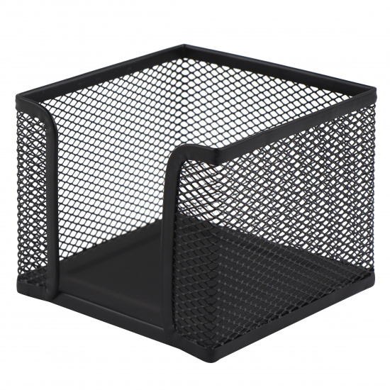 Подставка для блока металл (сетка), 9*9*8 см, цвет черный KLERK 183006-1