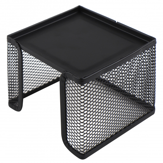 Подставка для блока металл (сетка), 9*9*8 см, цвет черный KLERK 183006-1