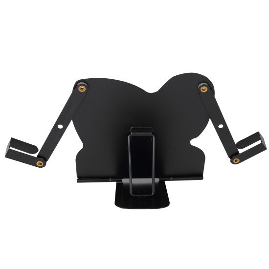 Подставка для книг, 165*165 мм, металл, цвет черный с рисунком, европодвес, КОКОС, Moto drive, 251488