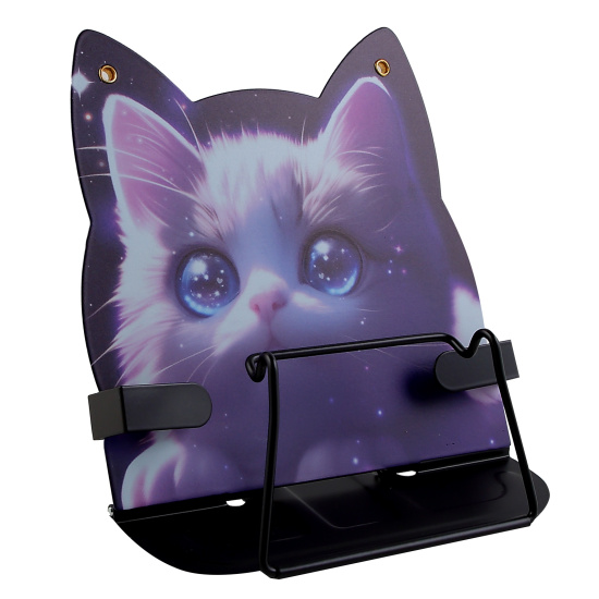 Подставка для книг, 195*200 мм, металл, цвет фиолетовый, КОКОС, Love cat, 260716