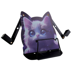 Подставка для книг, 195*200 мм, металл, цвет фиолетовый, КОКОС, Love cat, 260716
