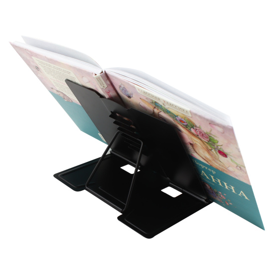 Подставка для книг 190*210 мм, металл, цвет черный КОКОС Клавиши 240957