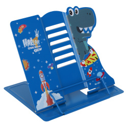 Подставка для книг 190*210 мм, металл, цвет синий с рисунком КОКОС Mq Dino 216586