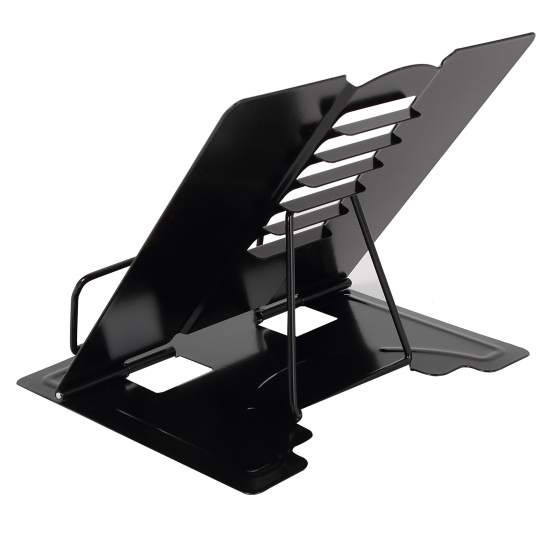 Подставка для книг, 190*200 мм, металл, цвет черный с рисунком, европодвес, КОКОС, Енотик, 251426