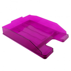 Лоток для бумаг горизонтальный пластик, цвет фиолетовый Эксперт Стамм ЛТ208