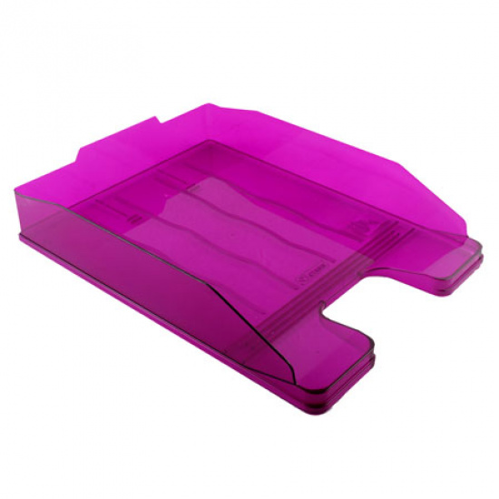 Лоток для бумаг горизонтальный пластик, цвет фиолетовый Стамм ЛТ208/ЛТГ-31159