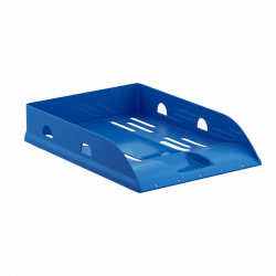 Лоток для бумаг горизонтальный пластик, цвет синий Vivid Erich Krause 57934