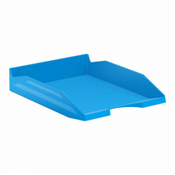 Лоток для бумаг горизонтальный пластик, цвет голубой Office Erich Krause 57943