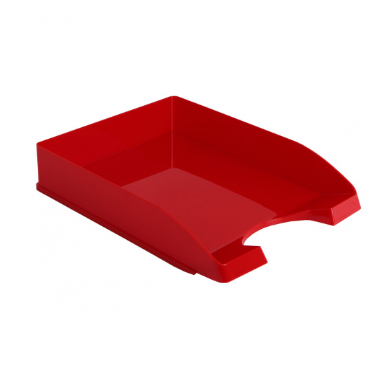 Лоток для бумаг горизонтальный пластик, цвет красный Оскол Пласт 2-04