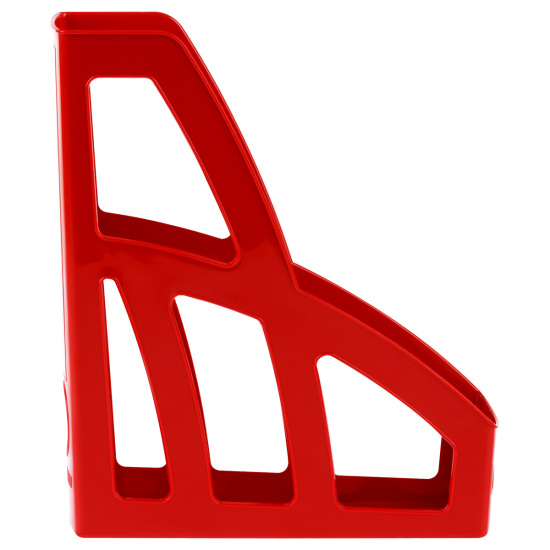 Лоток для бумаг вертикальный 1 отделение, ширина основания 70 мм, цвет красный Стамм ЛТВ-30452
