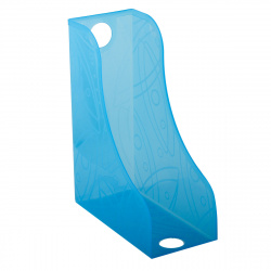 Лоток для бумаг вертикальный 1 отделение, ширина основания 118 мм, цвет голубой Стамм ЛТ372