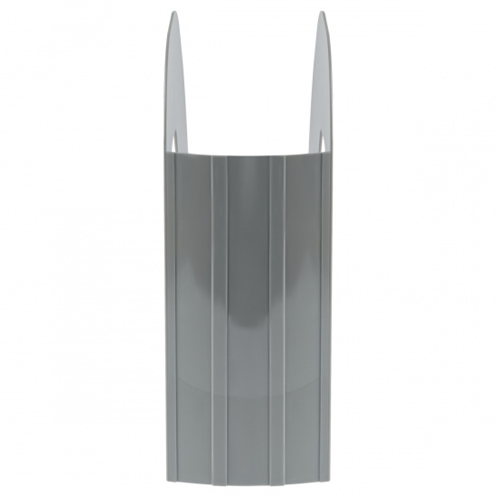 Лоток для бумаг вертикальный 1 отделение, ширина основания 90 мм, цвет серый Стамм ЛТВ-30496