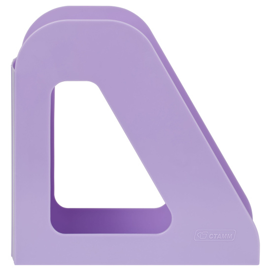 Лоток для бумаг вертикальный 1 отделение, ширина основания 90 мм, цвет фиолетовый Фаворит Стамм ЛТВ-31277