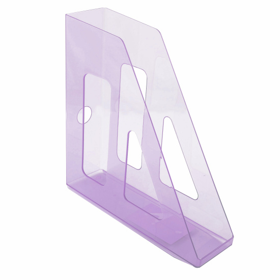 Лоток для бумаг вертикальный 1 отделение, ширина основания 70 мм, цвет фиолетовый Актив Стамм ЛТВ-31101