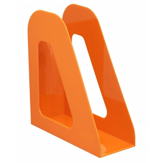 Лоток для бумаг вертикальный 1 отделение, ширина основания 90 мм, цвет оранжевый Фаворит Стамм ЛТ721