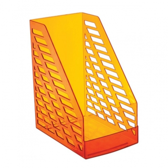 Лоток для бумаг вертикальный 1 отделение, ширина основания 160 мм, цвет оранжевый Stamm XXL Стамм ЛТ906