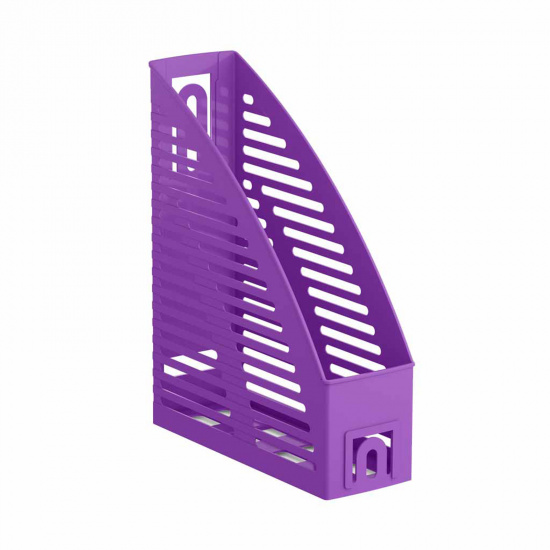 Лоток для бумаг вертикальный 1 отделение, ширина основания 85 мм, цвет фиолетовый Vivid Erich Krause 57949