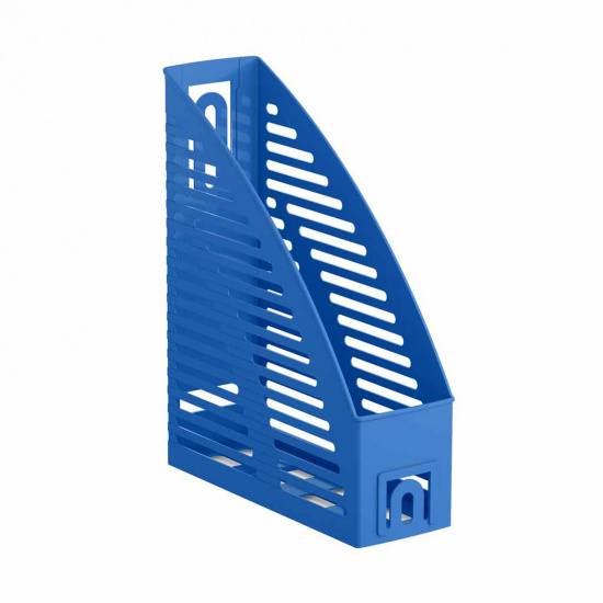 Лоток для бумаг вертикальный 1 отделение, ширина основания 85 мм, цвет синий Vivid Erich Krause 57948