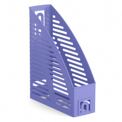 Лоток для бумаг вертикальный 1 отделение, ширина основания 85 мм, цвет фиолетовый Pastel Erich Krause 57954