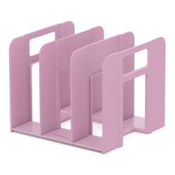 Лоток для бумаг вертикальный 3 отделения, ширина основания 200 мм, цвет розовый Techno Manga Erich Krause 61496