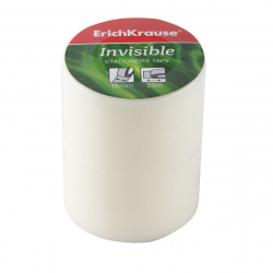 Лента канцел 18мм*33м набор 4шт Invisible EK 19438 прозр