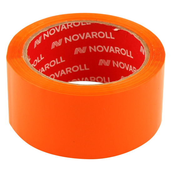 Лента упаковочная 48 мм*66 м, полипропилен, 45 мкм, оранжевый Nova Roll 204