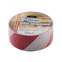 Лента сигнальная неклейкая 50*200 бел-красн 2599