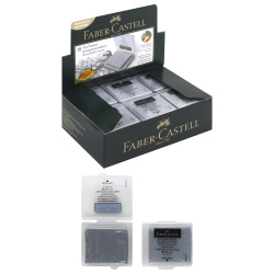 Ластик клячка, квадратный, 40*32*9 мм, каучук, пластиковый футляр, цвет черный Faber-Castell 127220