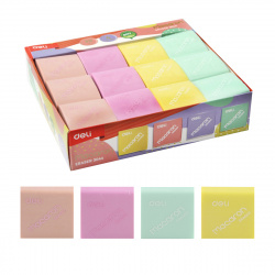 Ластик квадрат 35*35*11 Deli E3044 Soft ассорти