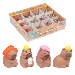Ластик, фигурный, каучук, ассорти 4 вида, Капибара, SONGYEA, КОКОС, 253635
