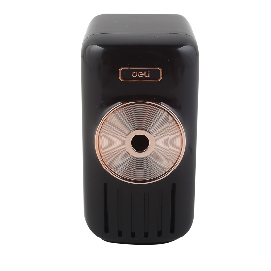 Точилка, механическая, пластик, 1 отверстие, 100*150*80 мм, контейнер для сбора стружки, Deli, E71165A