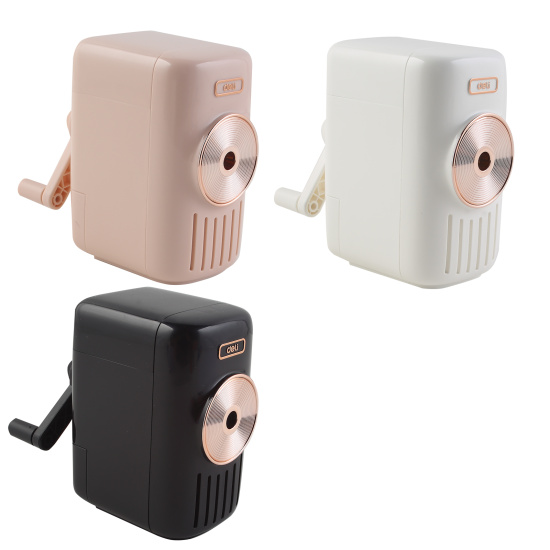 Точилка, механическая, пластик, 1 отверстие, 100*150*80 мм, контейнер для сбора стружки, Deli, E71165A