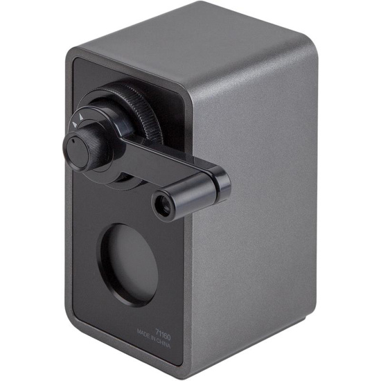 Точилка, механическая, пластик, 1 отверстие, 100*105*60 мм, контейнер для сбора стружки, Deli, 71160BLACK