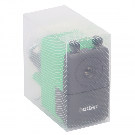 Точилка механическая, пластик, 1 отверстие, контейнер для сбора стружки Hatber BS_10003