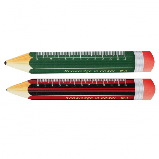 Линейка 12см деревянная Mazari Pencil M-9729