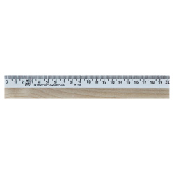 Линейка, канцелярская, 20 см, односторонняя, дерево, Можга, ЛДД-200/С09