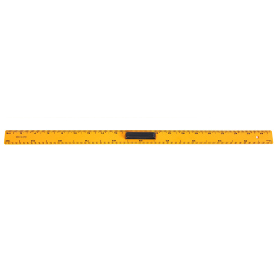 Линейка 100 см, двусторонняя, пластик, держатель, цвет оранжевый КОКОС 183015