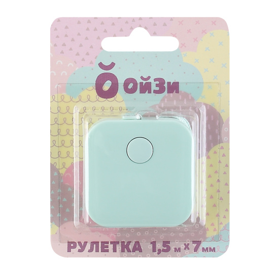Рулетка, канцелярская, 150 см, пластик, цвет зеленый, европодвес, Globus, РИК