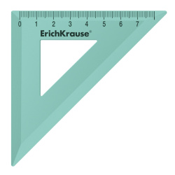 Треугольник пластик, 45 градусов, 7 см, цвет мятный Pastel Erich Krause 57874