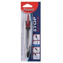Циркуль метал 13,5см Maped Stop System 019600 блист